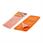 Салфетка из микрофибры и коралловой ткани оранжевая (35x40 см) (ab-a-04) AIRLINE ABA04