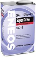 Масло eneos super diesel cg-4 10w40 моторное полусинтетическое 0,94 л ENEOS OIL1325