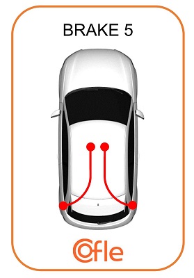 Трос стояночного тормоза citroen c1 05-/ peugeot 107 / toyota aygo r: 1480/1235 mm COFLE 92104510