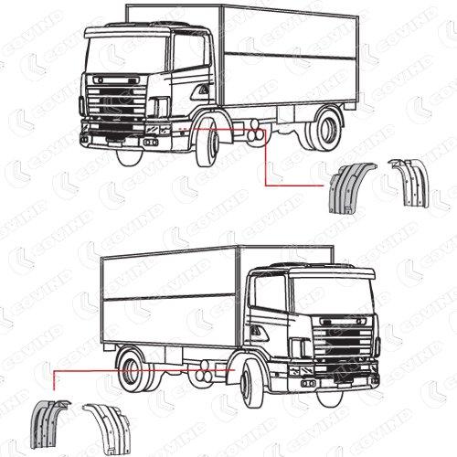 Крыло кабины scania r114 124 144 COVIND 144200