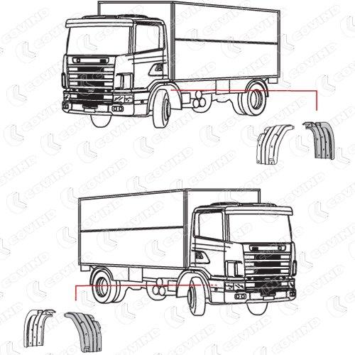 Крыло кабины scania r114 124 144 COVIND 144204