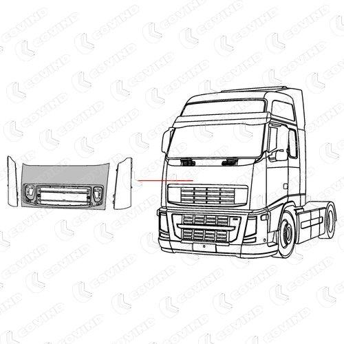 панель передняяvolvo fh 08 COVIND 3FH140