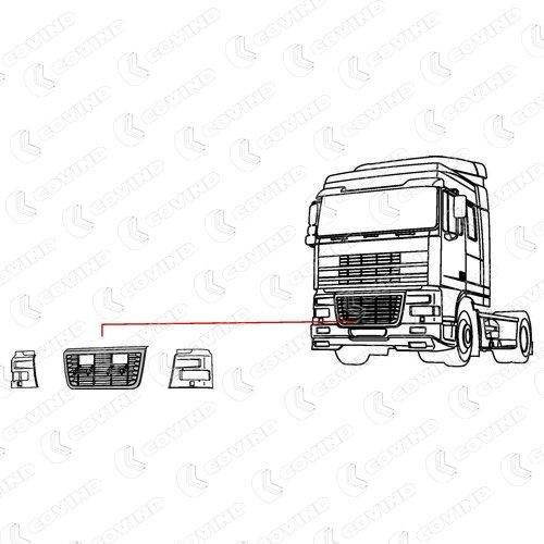 Панель кузова daf xf95 COVIND XF0150