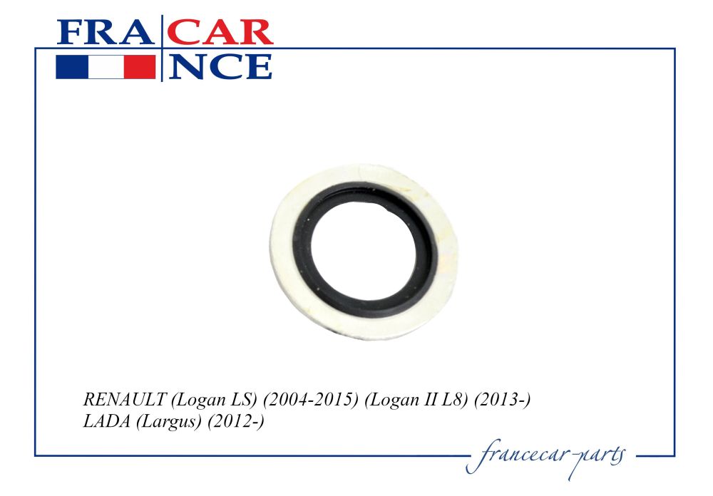 Уплотнительное кольцо сливной пробки renault (logan ph1,2,megane ii, clio, kangoo) fcr210122 FRANCECAR FCR210122