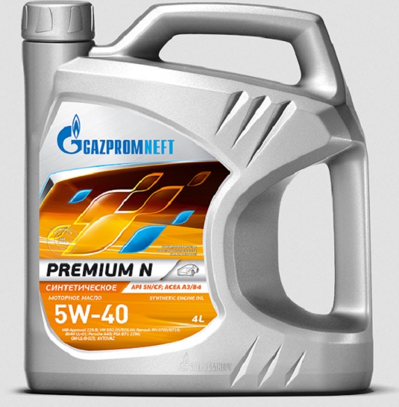 Масло моторное Gazpromneft Premium N 5W-40 4л 2389900144 