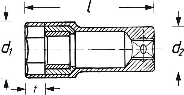 Головка свечная HAZET 900MGT