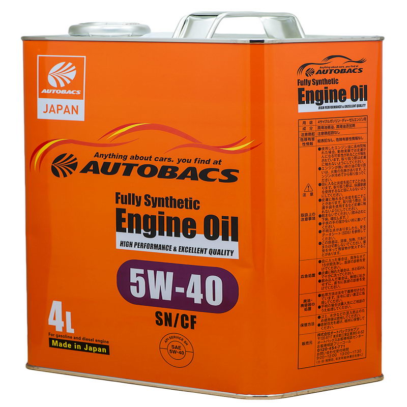 AUTOBACS Engine Oil SAE 5W40 API SN/CF 4л