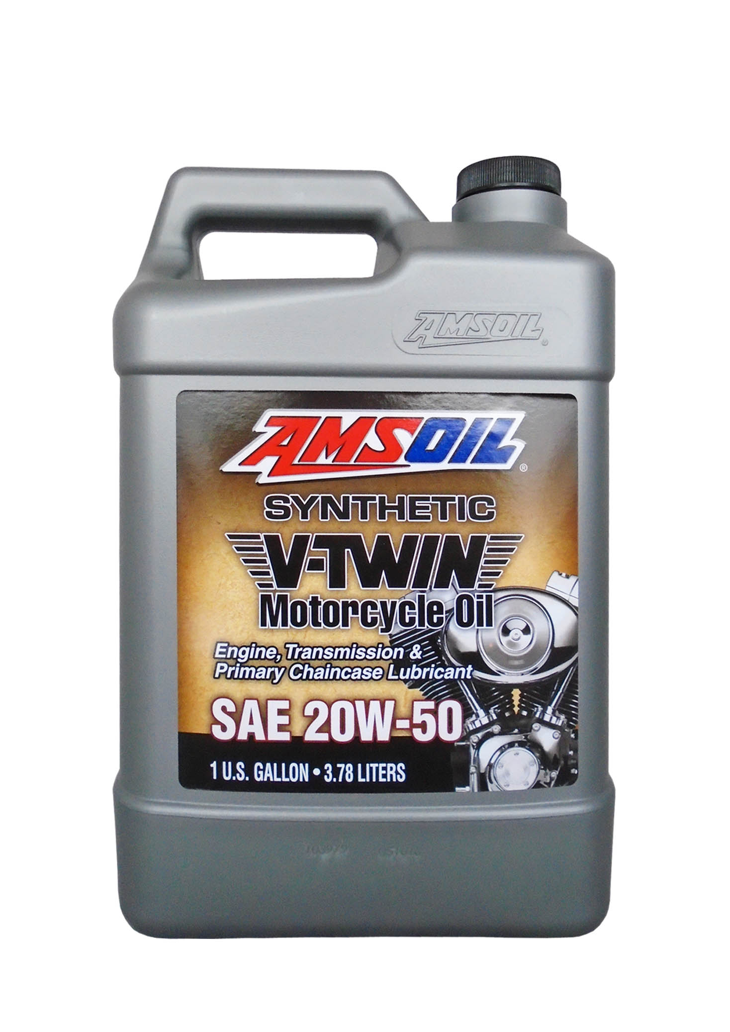 Мотоциклетное масло AMSOIL Synthetic Motorcycle Oil SAE 20W-50 (3,784л) MCV1G