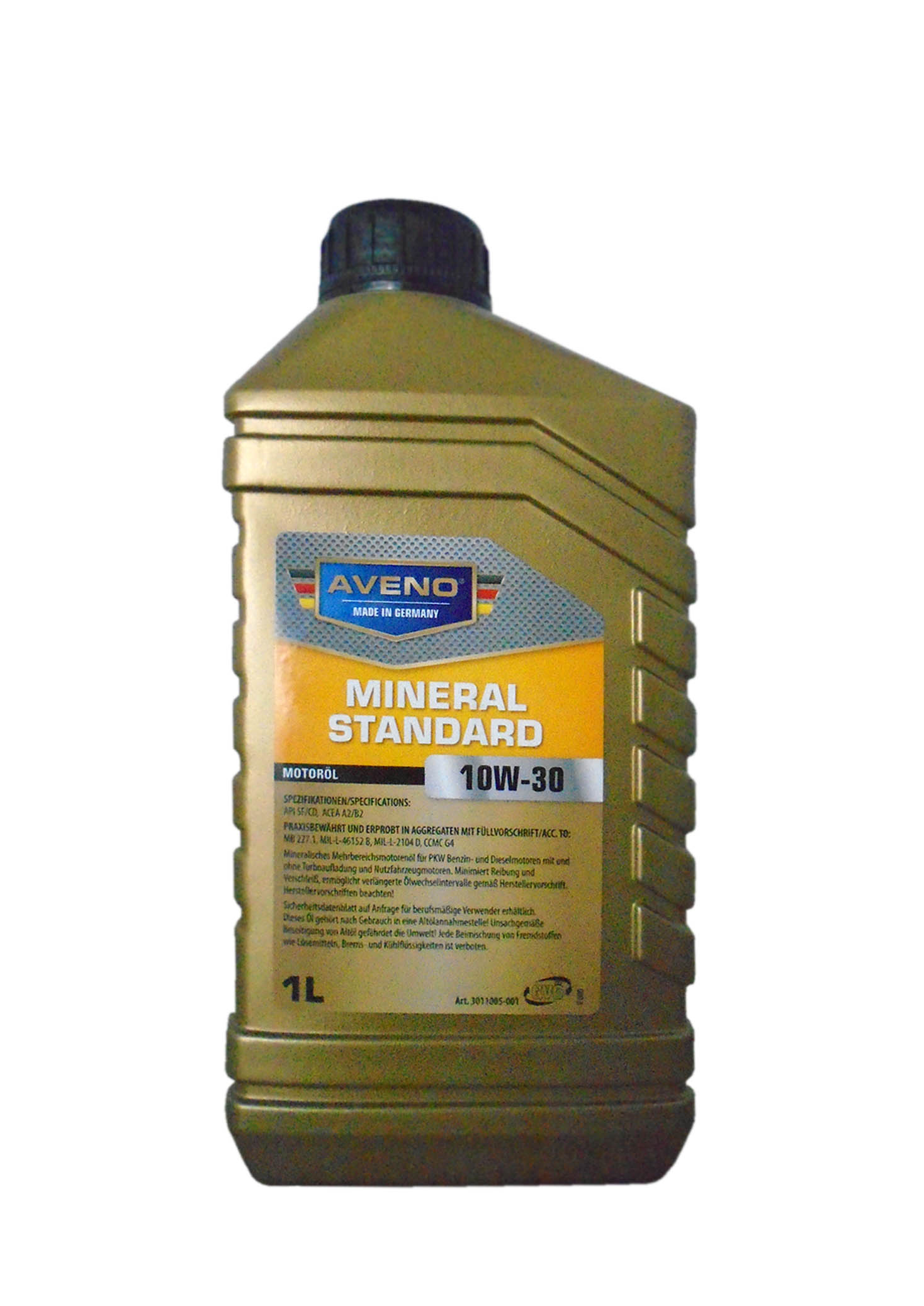 Моторное масло AVENO Mineral Standard SAE 10W30 (1л) 3011005001