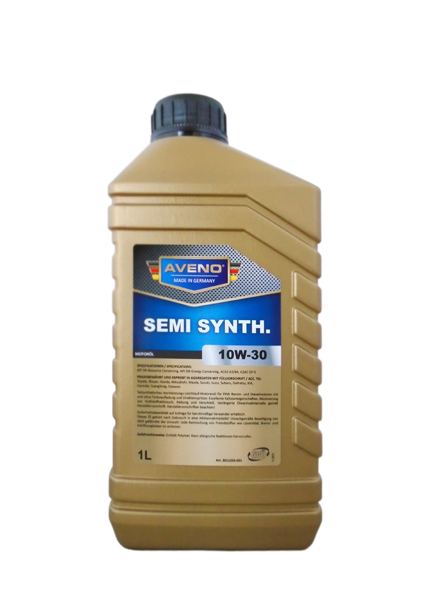 Моторное масло AVENO Semi Synth. SAE 10W30 (1л) 3011203001