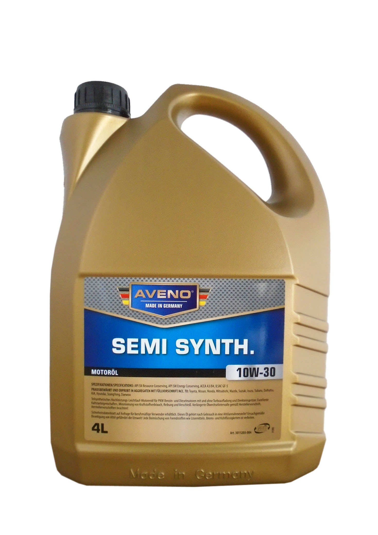 Моторное масло AVENO Semi Synth. SAE 10W30 (4л) 3011203004