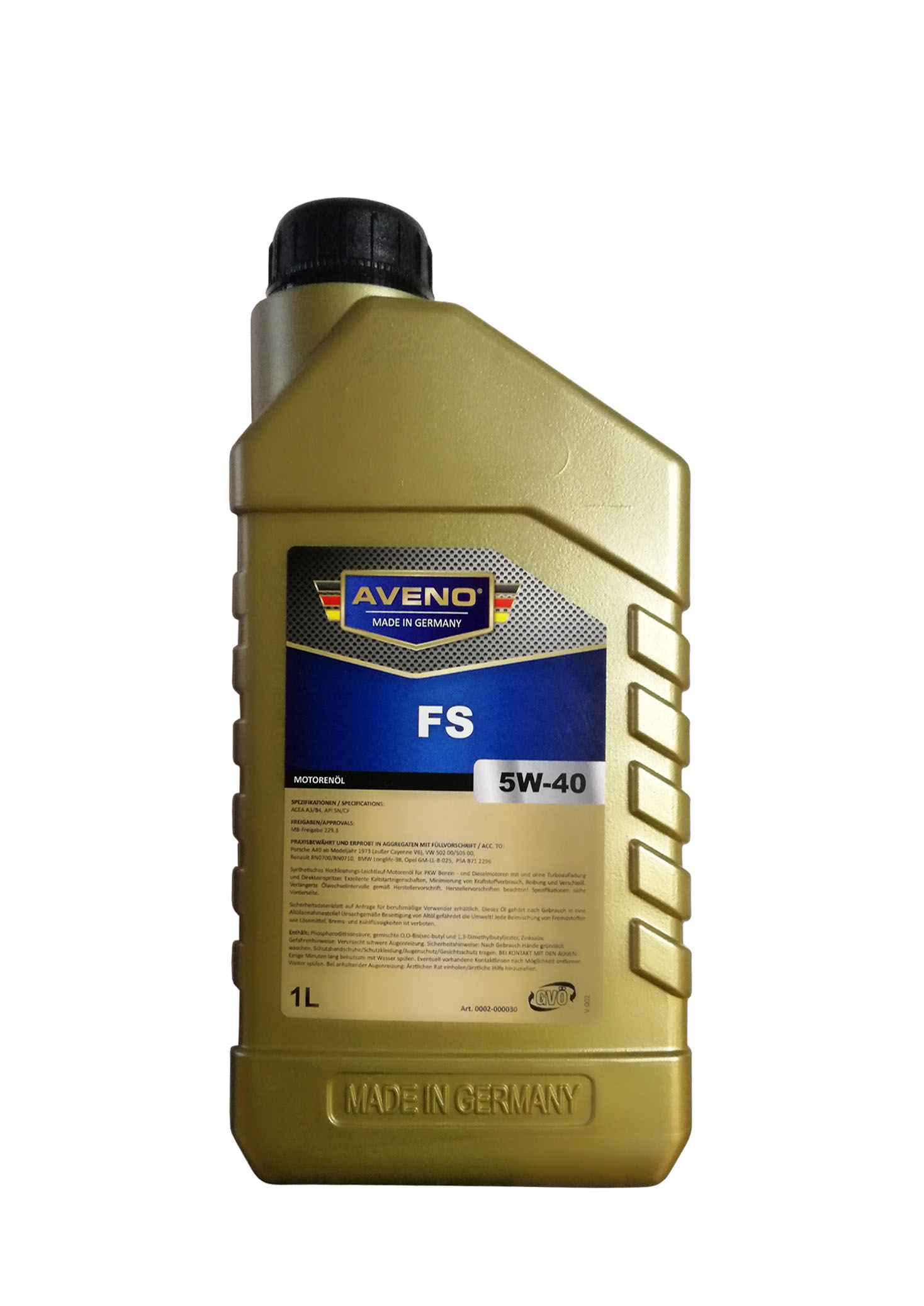 Моторное масло AVENO FS SAE 5W40 (1л) 3011501001