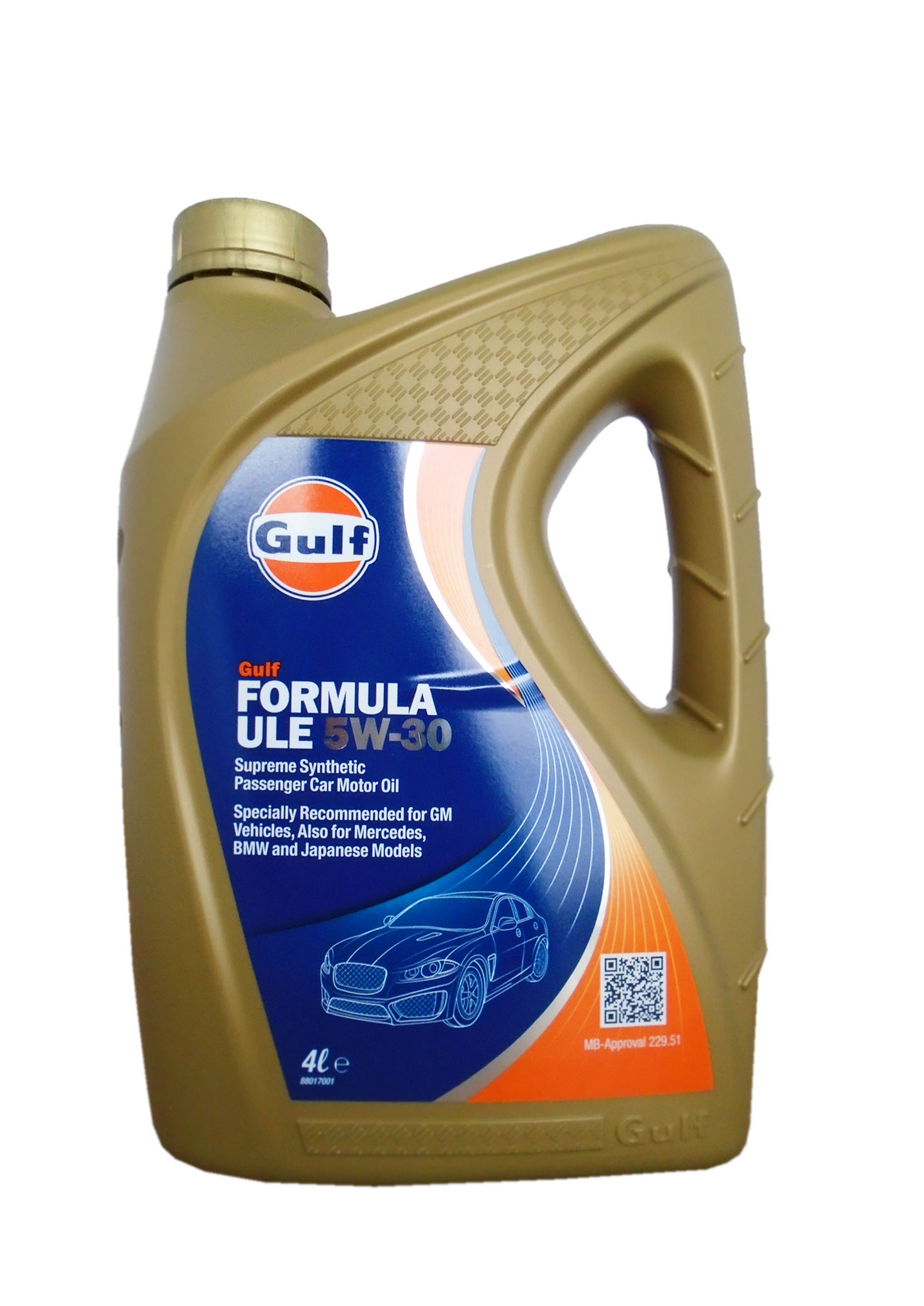 Моторное масло GULF Formula ULE SAE 5W30 (4л) 5056004113920