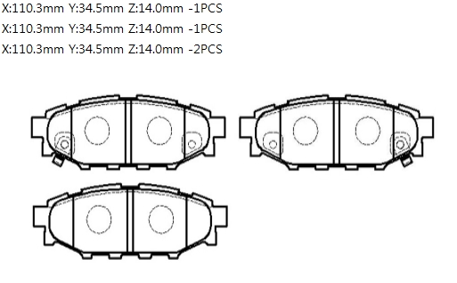 Колодки тормозные дисковые задн для SUBARU forester 0 HSB HONG SUNG BRAKE HP8433