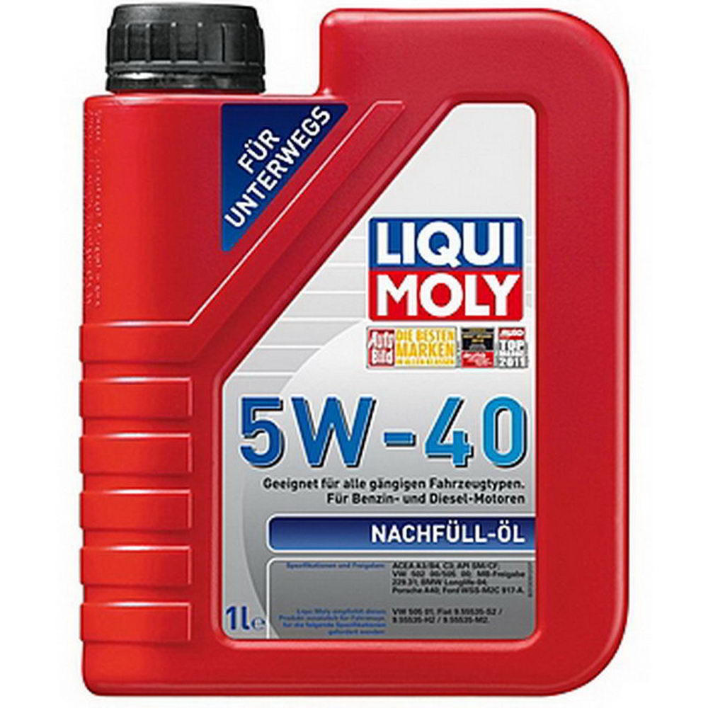 LIQUI MOLY Nachfull Oil 5W40 SN-CF 1л (8027) Доливочное масло