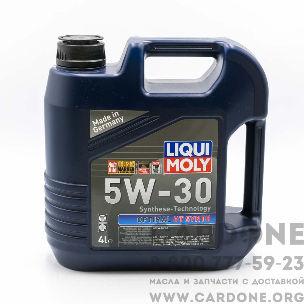 39001 Liqui Moly синтетическое моторное масло Optimal HT Synth 5W30 A3 .