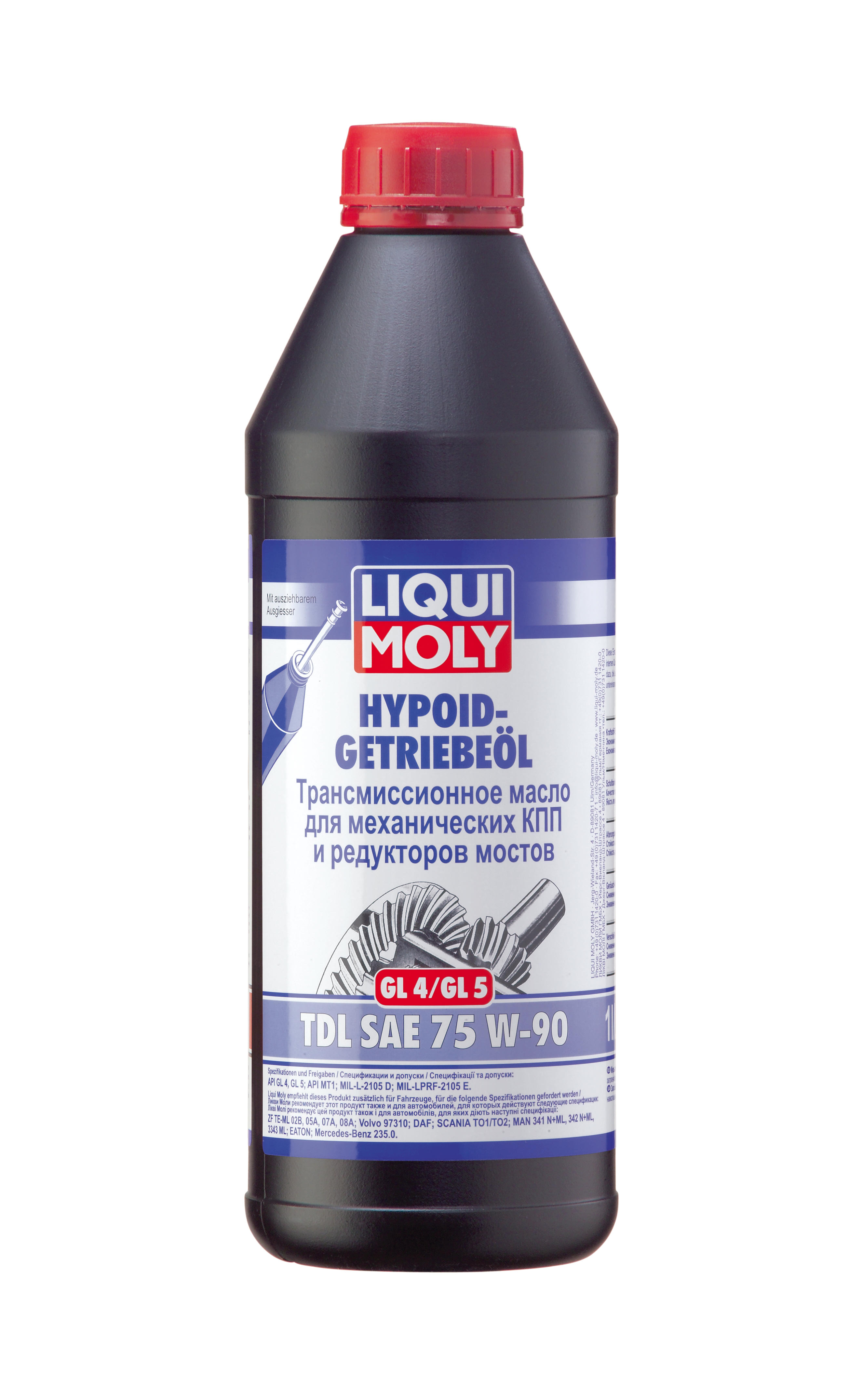 LIQUI MOLY Hypoid-Getriebeoil TDL 75W-90 GL-4 / GL-5 1л / Транмиссионное масло (3945)