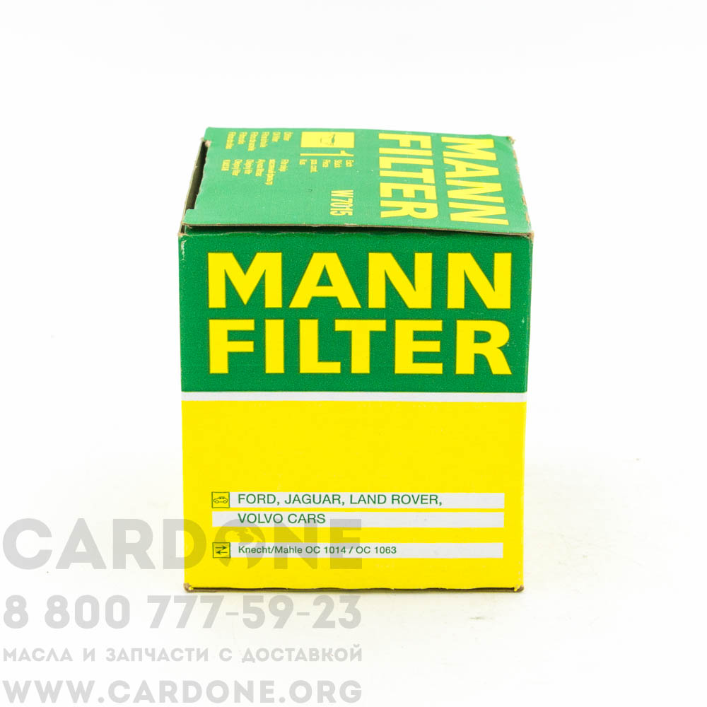 Масляный фильтр MANN-FILTER W7015