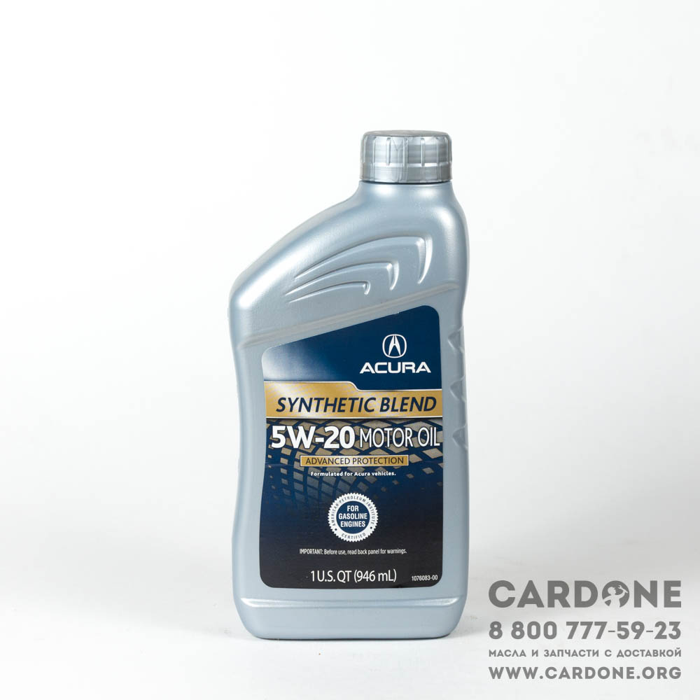 Масло моторное acura synthetic blend sae 5W20 (0,946л) ACURA 087989033