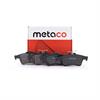 Колодки тормозные задние дисковые к-кт Metaco 3010003