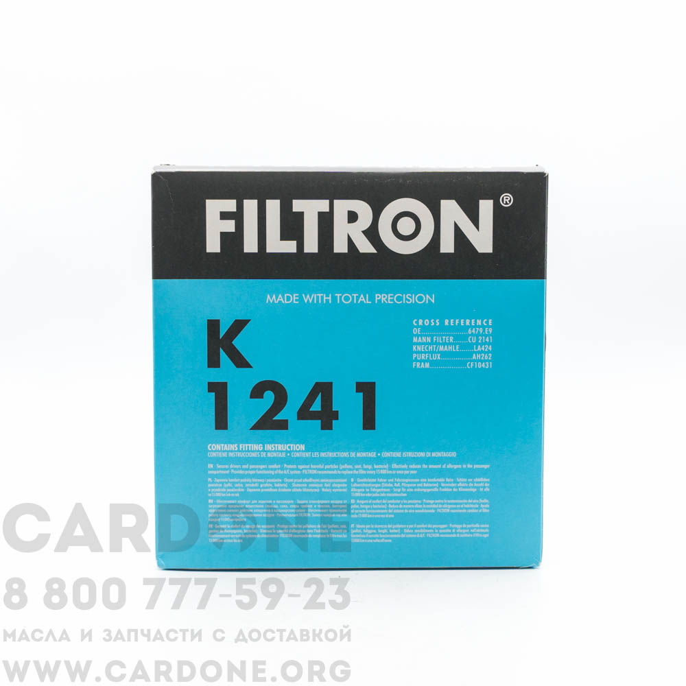 Салонный фильтр FILTRON K1241