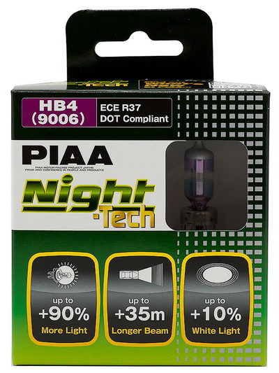 PIAA NIGHT TECH 3600K HB4 комплект ламп головного света 2шт. PIAA HE826HB4