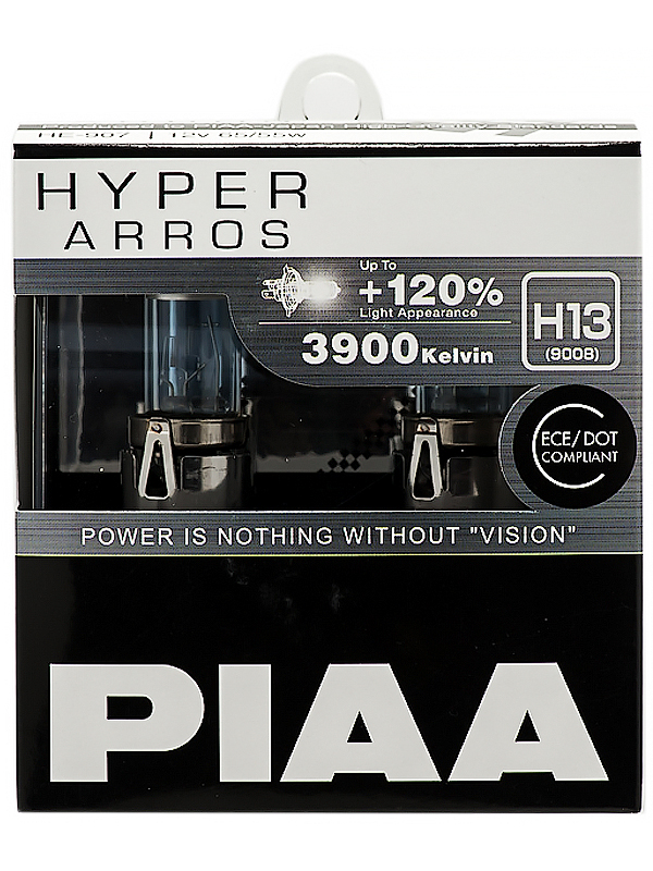 Piaa bulb hyper arros 3900k he-907 (h13) / лампа накаливания PIAA HE907H13
