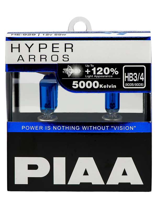 Piaa bulb hyper arros 5000k he-929-(hb3hb4) / лампа накаливания PIAA HE929HB3HB4