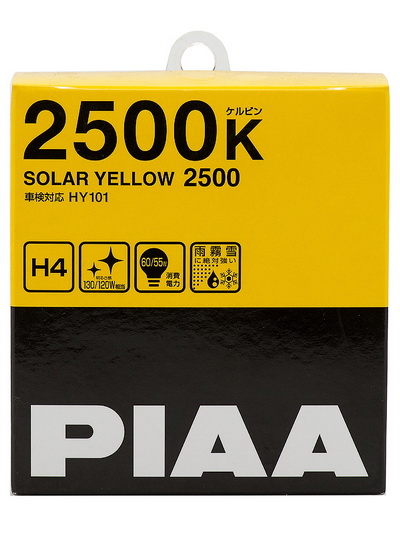 Piaa balb solar yellow 2500k hy101 (h4) лампа накаливания PIAA HY101H4