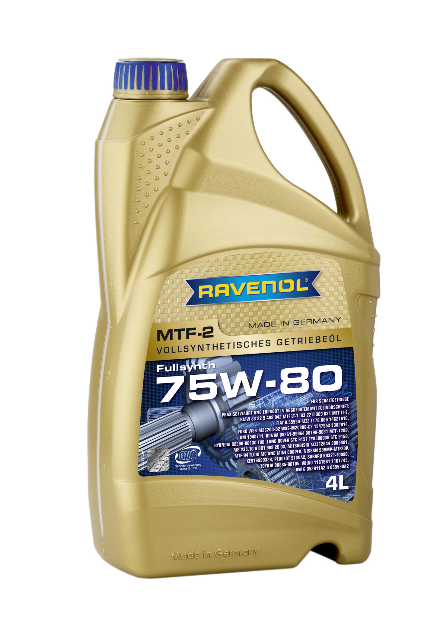 Трансмиссионное масло RAVENOL MTF -2 SAE 75W-80 ( 4л) new 4014835719798