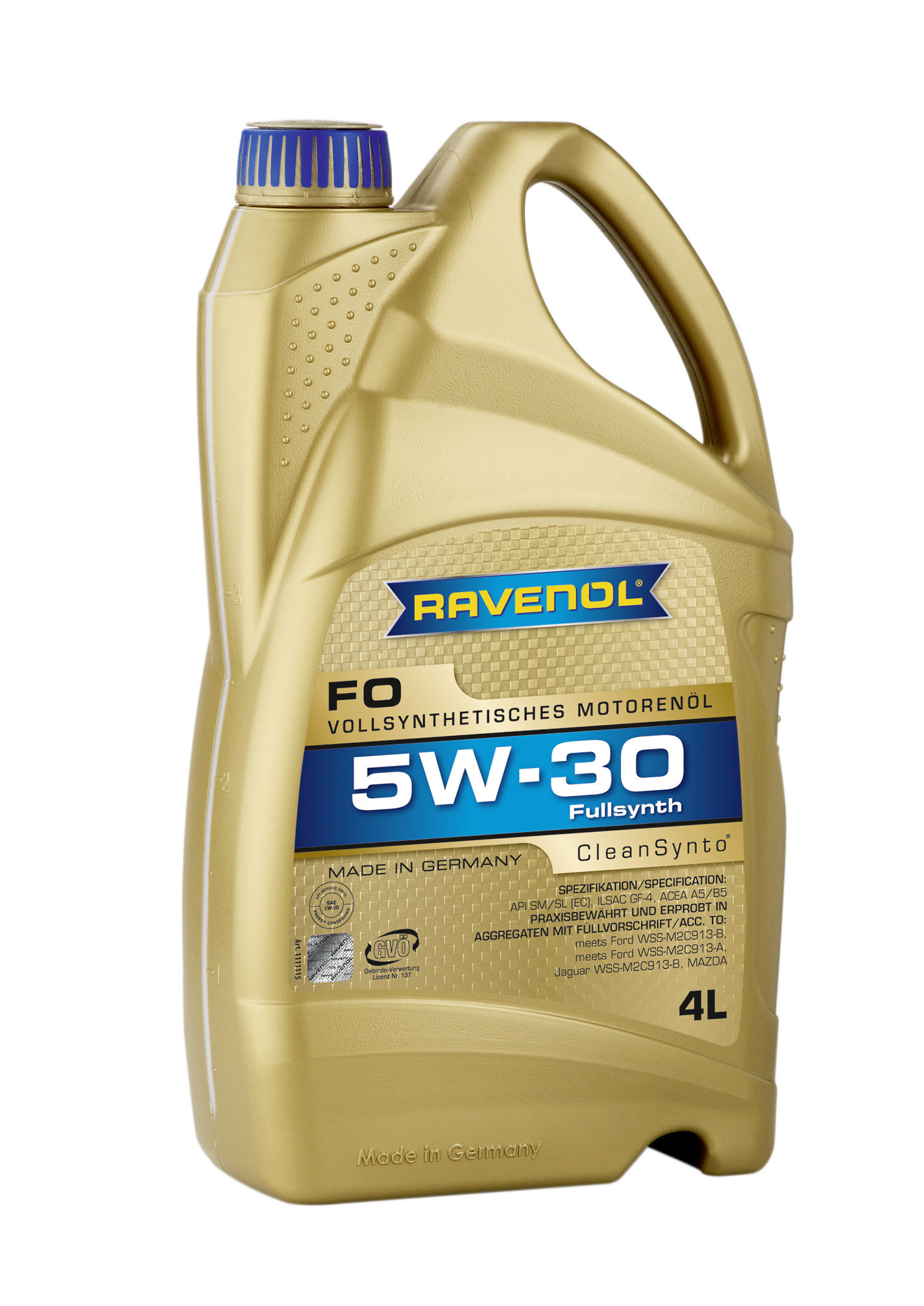 Моторное масло RAVENOL FO SAE 5W30 ( 4л) new 4014835722699