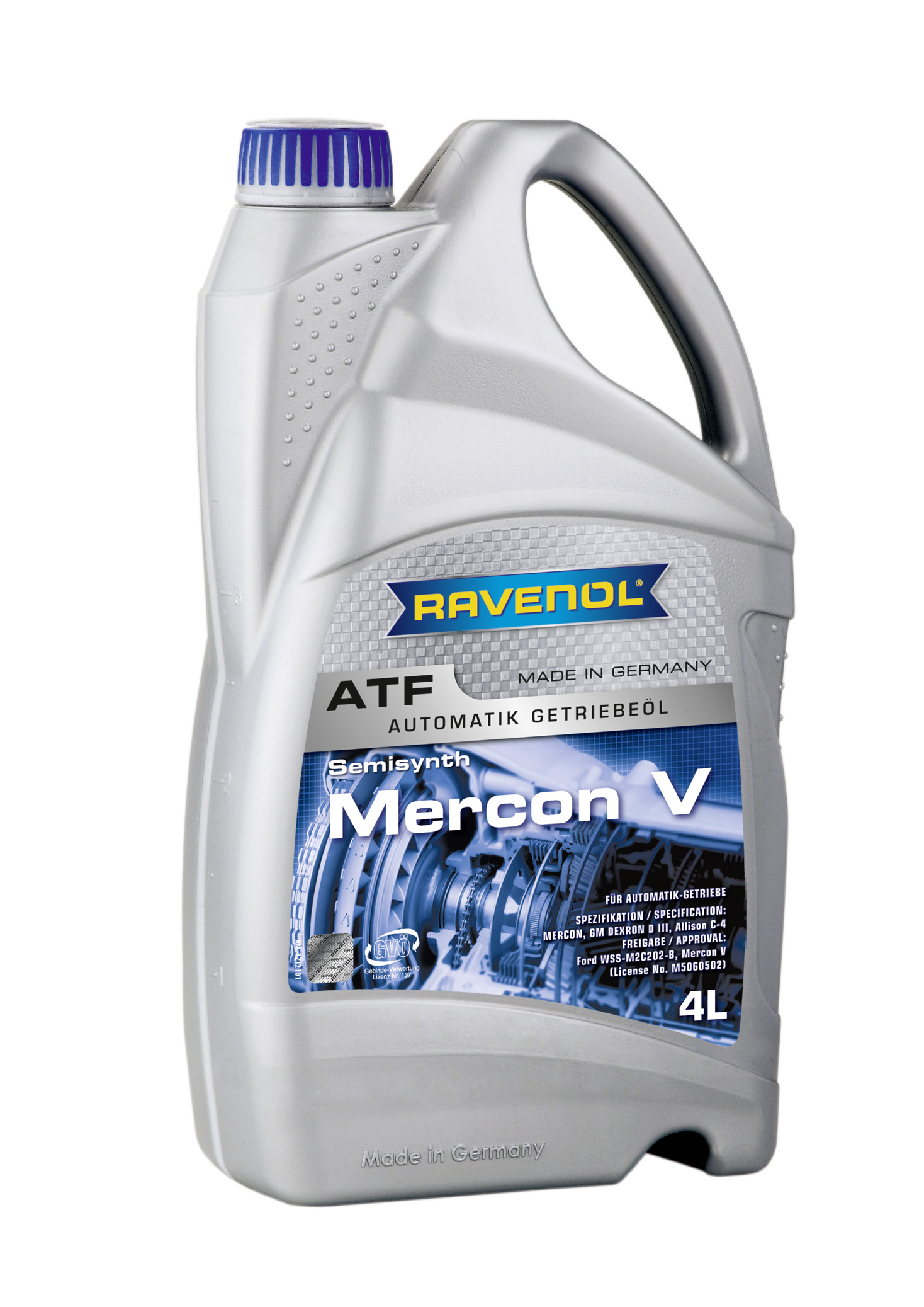 Трансмиссионное масло RAVENOL ATF Mercon V ( 4л) new 4014835732995