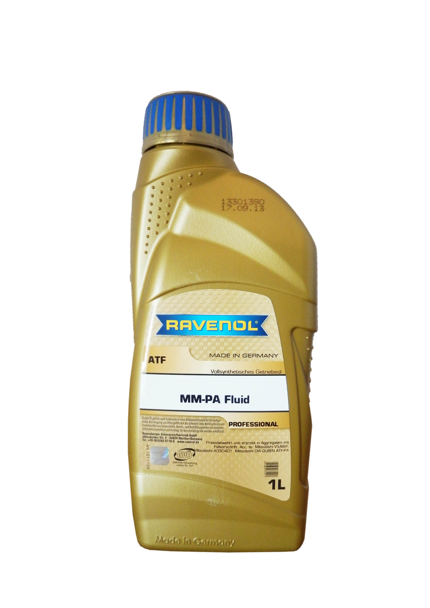 Трансмиссионное масло RAVENOL ATF MM-PA Fluid ( 1л) 4014835771017