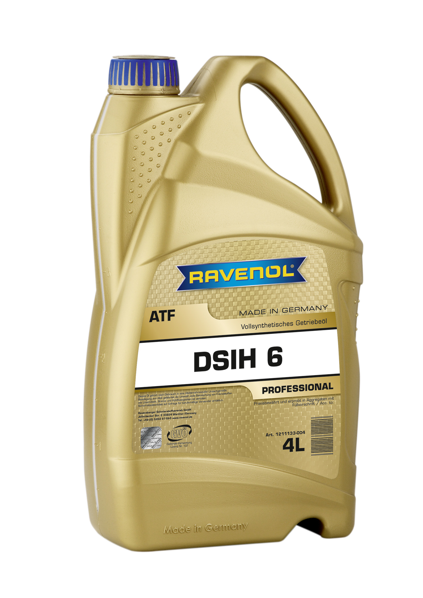 Трансмиссионное масло RAVENOL ATF DSIH 6 ( 4л) new 4014835803787