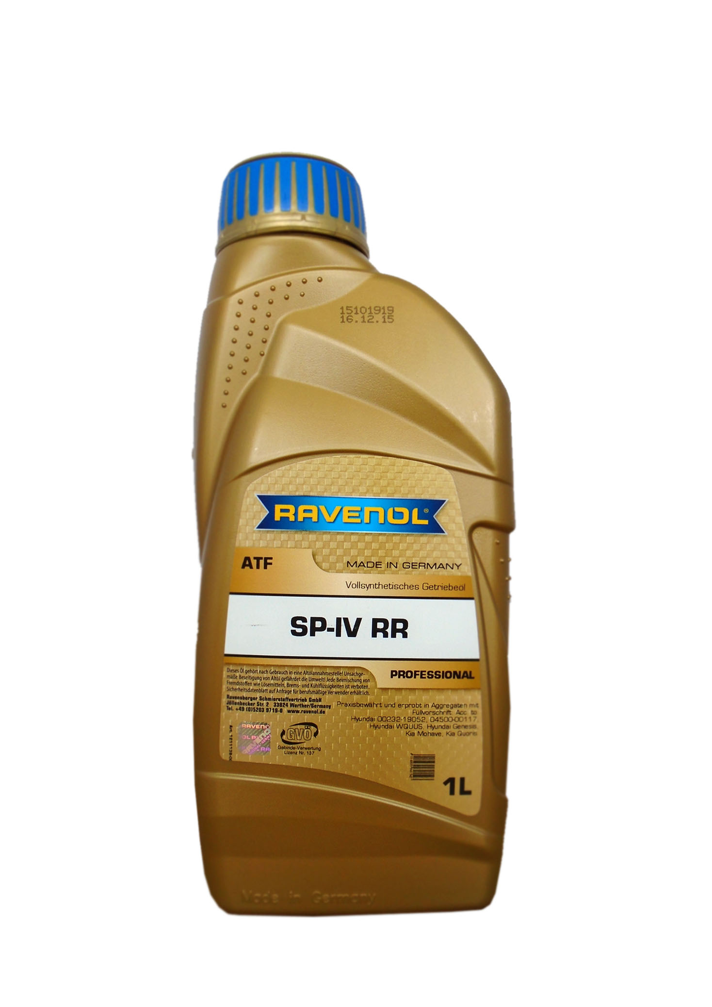 Трансмиссионное масло RAVENOL ATF SP-IV Fluid RR (1л) new 4014835841543