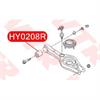 Hy0208r сайлентблок рычага подвески VTR HY0208R