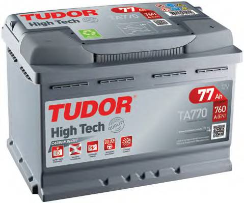 Аккумулятор TUDOR High-Tech 77 А/ч ОБР. 278x175x190 EN 760 TUDOR TA770