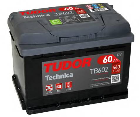 Аккумулятор TUDOR Technica 60 А/ч ОБР. 242x175x175 EN 540 TUDOR TB602