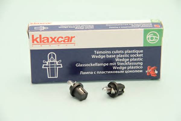 Лампа 1 2w 12v b8 5d black wb plastic socket bax KLAXCAR 86364Z