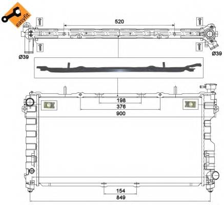 Радиатор NRF 58264