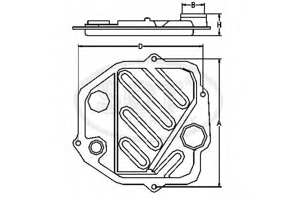 Фильтр АКПП SCT Germany SG1058