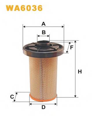 Воздушный фильтр WIX FILTERS WA6036