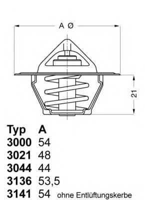 Термостат WAHLER 314187D