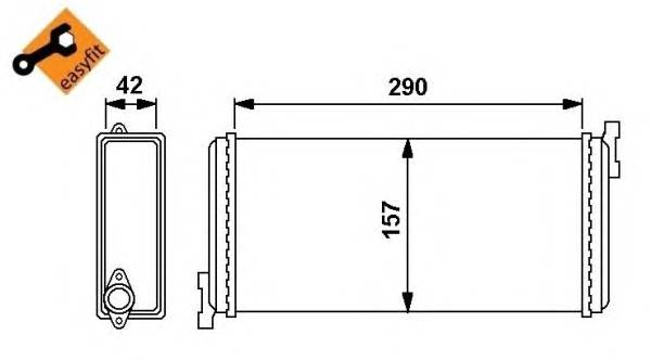 Радиатор отопителя салона NRF 54240