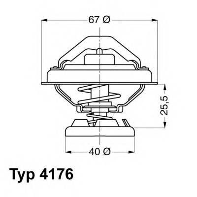 Термостат WAHLER 417685D