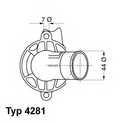 Термостат WAHLER 428187D