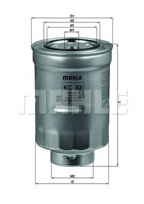 Топливный фильтр MAHLE KNECHT KC83D