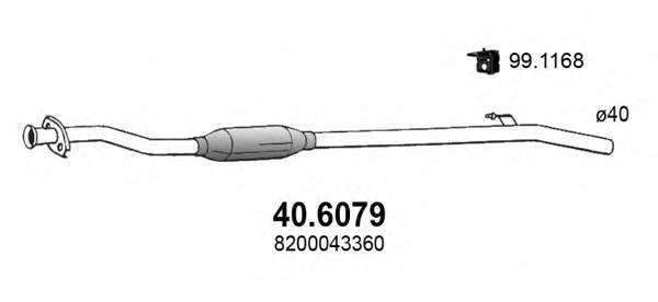 Средняя часть глушителя ASSO 406079