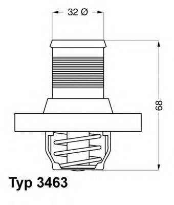 Термостат WAHLER 346389D