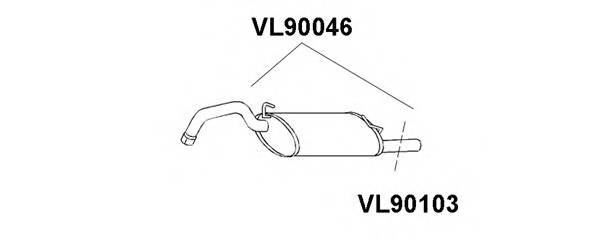 Труба выхлопного газа VENEPORTE VL90103